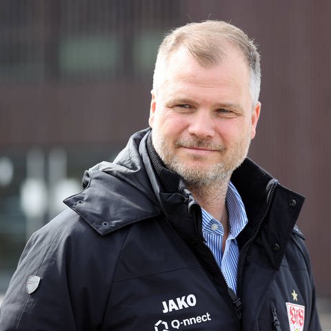 Fabian Wohlgemuth beim Training des VfB Stuttgart